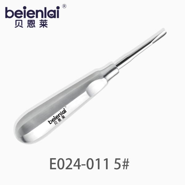 Benlai Dental Elevator E024-011 KXB 5#, Straight 4.0 Tip, Hollow Octagonal Handle
